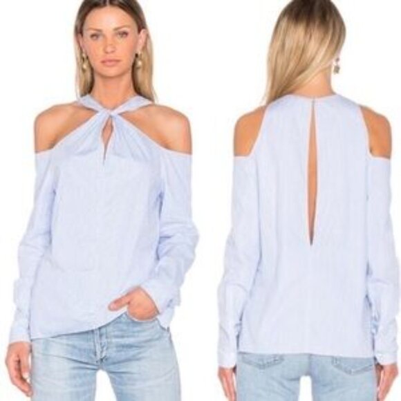 Rag And Bone Striped Shirt/Collingwood top - Picture 1 of 8